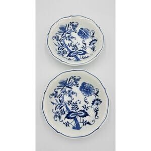 Vintage Blue Danube Blue Onion Berry Sauce Fruit Bowls Japan - Set Of 2